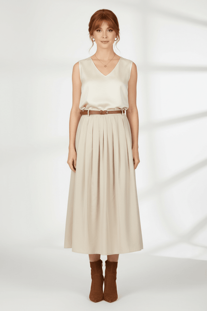 Cartoon Rock Lang Casual in der Farbe Beige