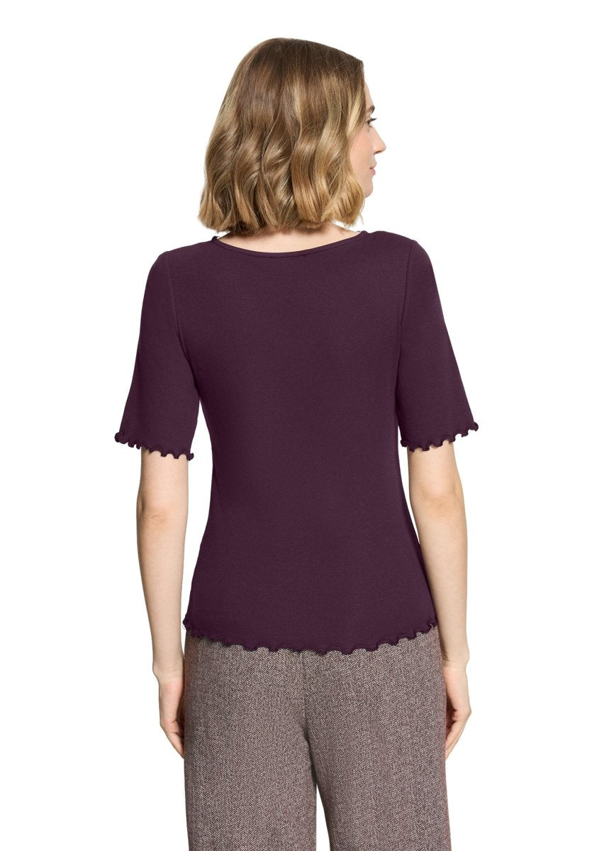 Cartoon Shirt Kurz 1/2 Arm Dark Dahlia