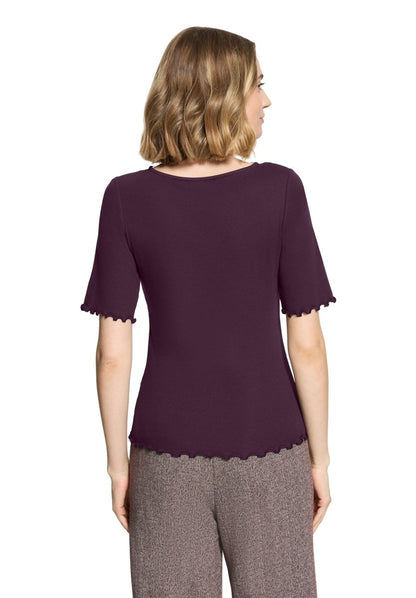 Cartoon Shirt Kurz 1/2 Arm Dark Dahlia