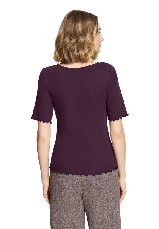 Cartoon Shirt Kurz 1/2 Arm Dark Dahlia