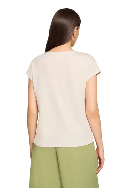 Cartoon Shirt Kurz 1/2 Arm in der Farbe Beige