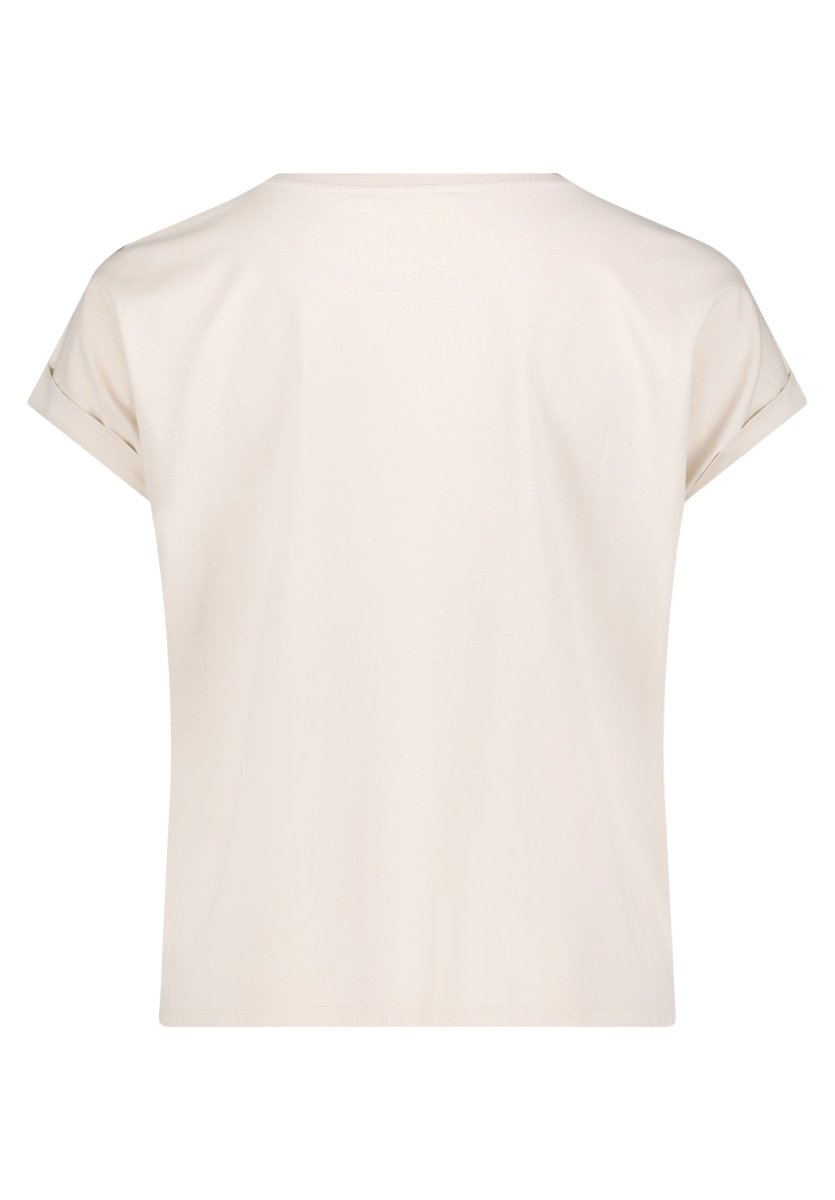 Cartoon Shirt Kurz 1/2 Arm in der Farbe Beige