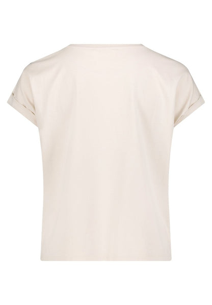 Cartoon Shirt Kurz 1/2 Arm in der Farbe Beige