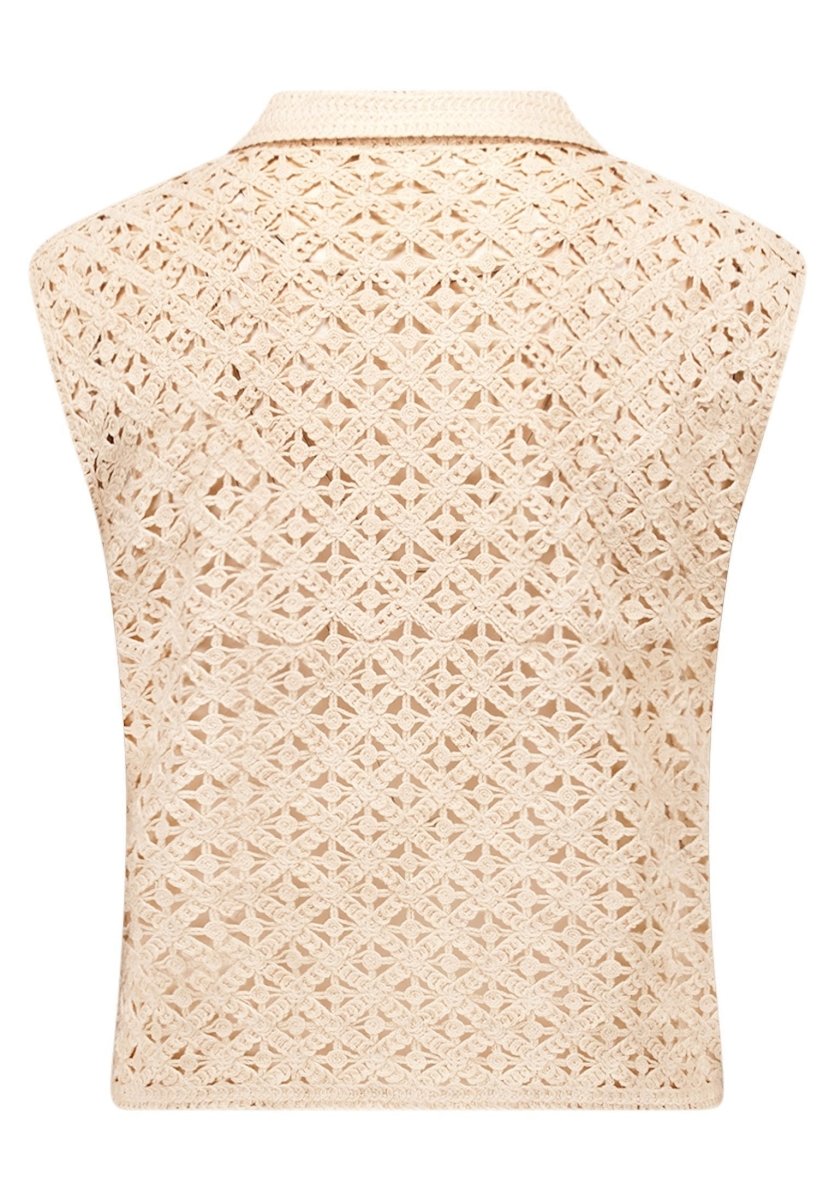 Cartoon Shirt Kurz 1/2 Arm in der Farbe Beige