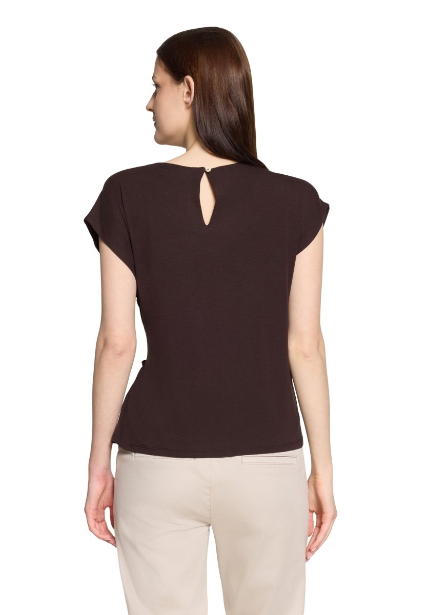 Cartoon Shirt Kurz 1/2 Arm in der Farbe Braun