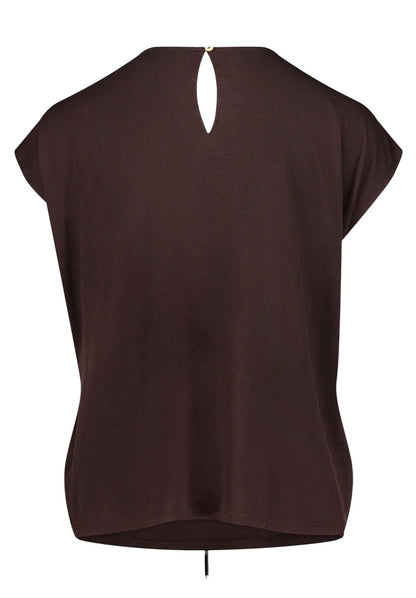 Cartoon Shirt Kurz 1/2 Arm in der Farbe Braun