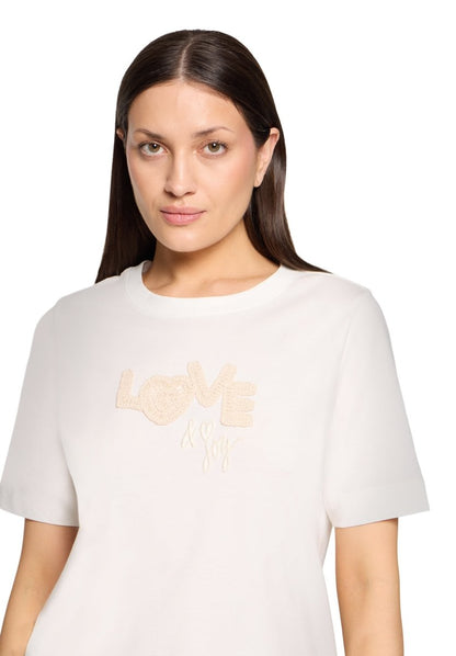 Cartoon Shirt Kurz 1/2 Arm in der Farbe Offwhite