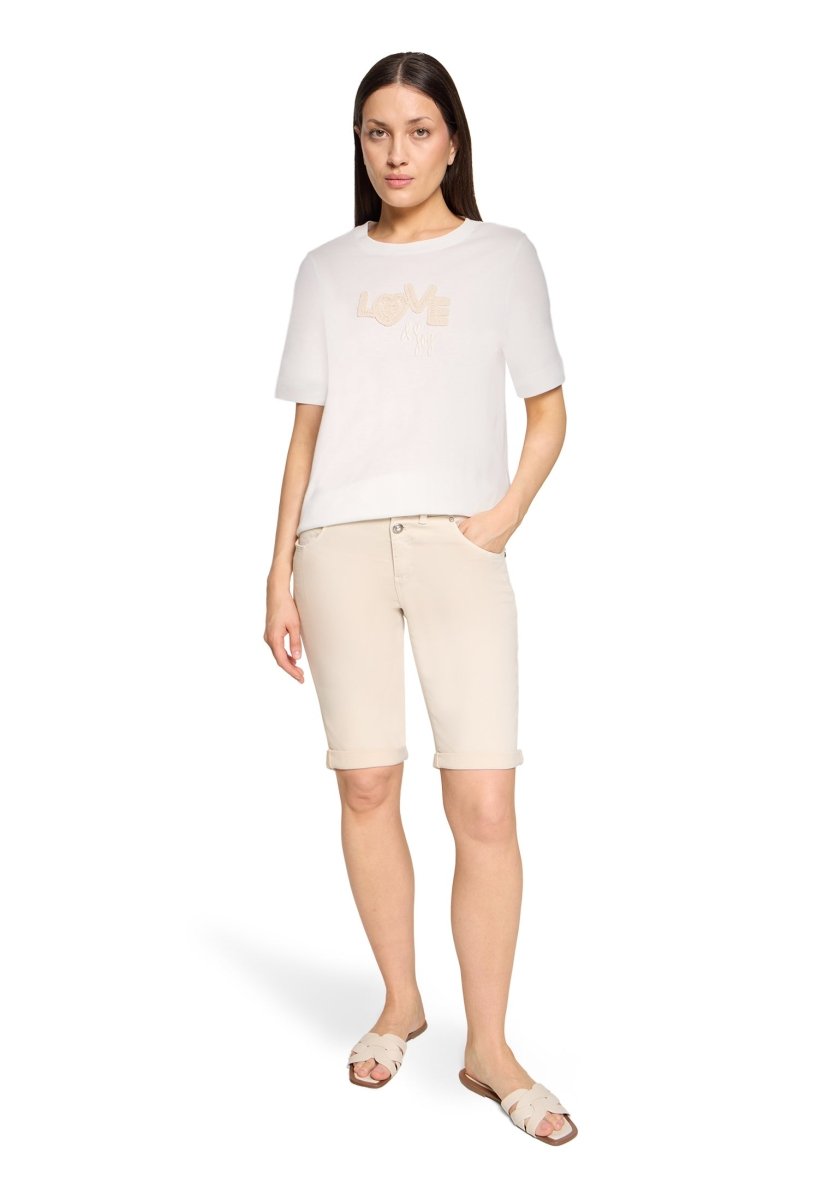 Cartoon Shirt Kurz 1/2 Arm in der Farbe Offwhite