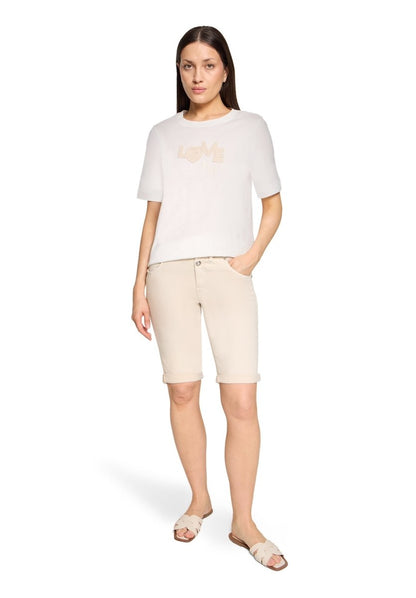 Cartoon Shirt Kurz 1/2 Arm in der Farbe Offwhite