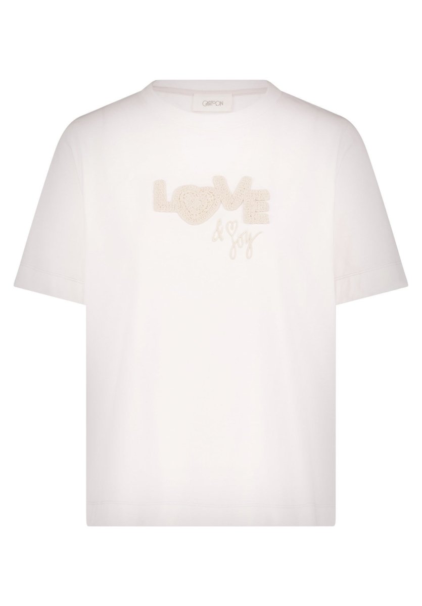 Cartoon Shirt Kurz 1/2 Arm in der Farbe Offwhite