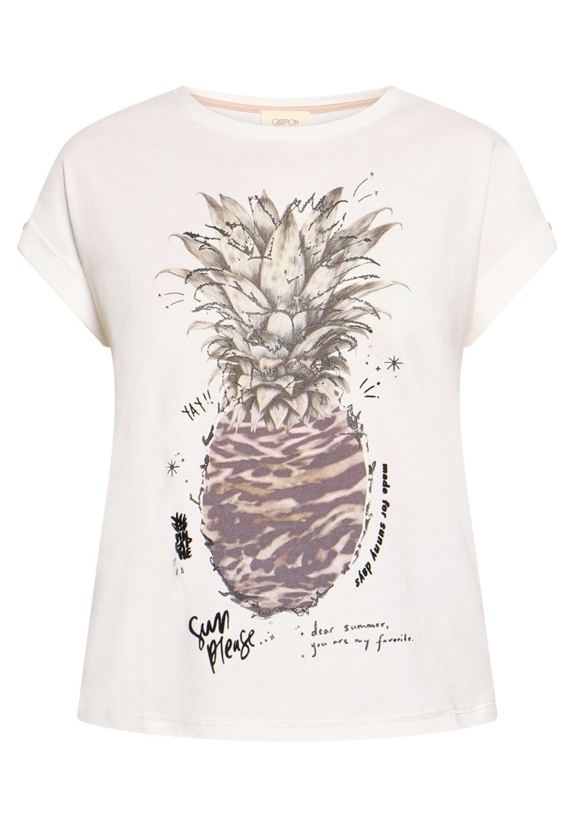 Cartoon Shirt Kurz 1/2 Arm in der Farbe Weiẞ