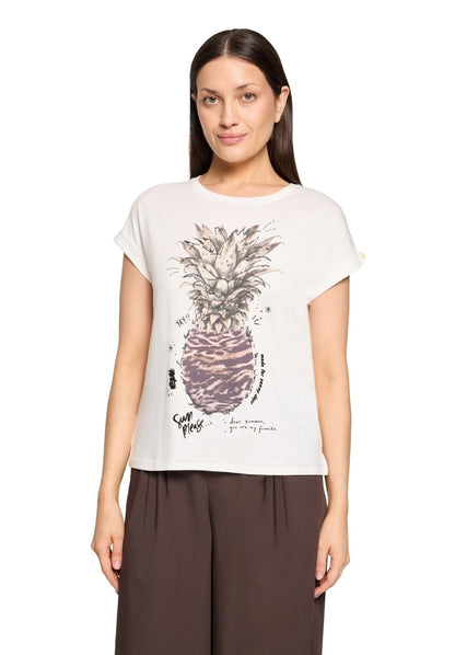 Cartoon Shirt Kurz 1/2 Arm in der Farbe Weiẞ