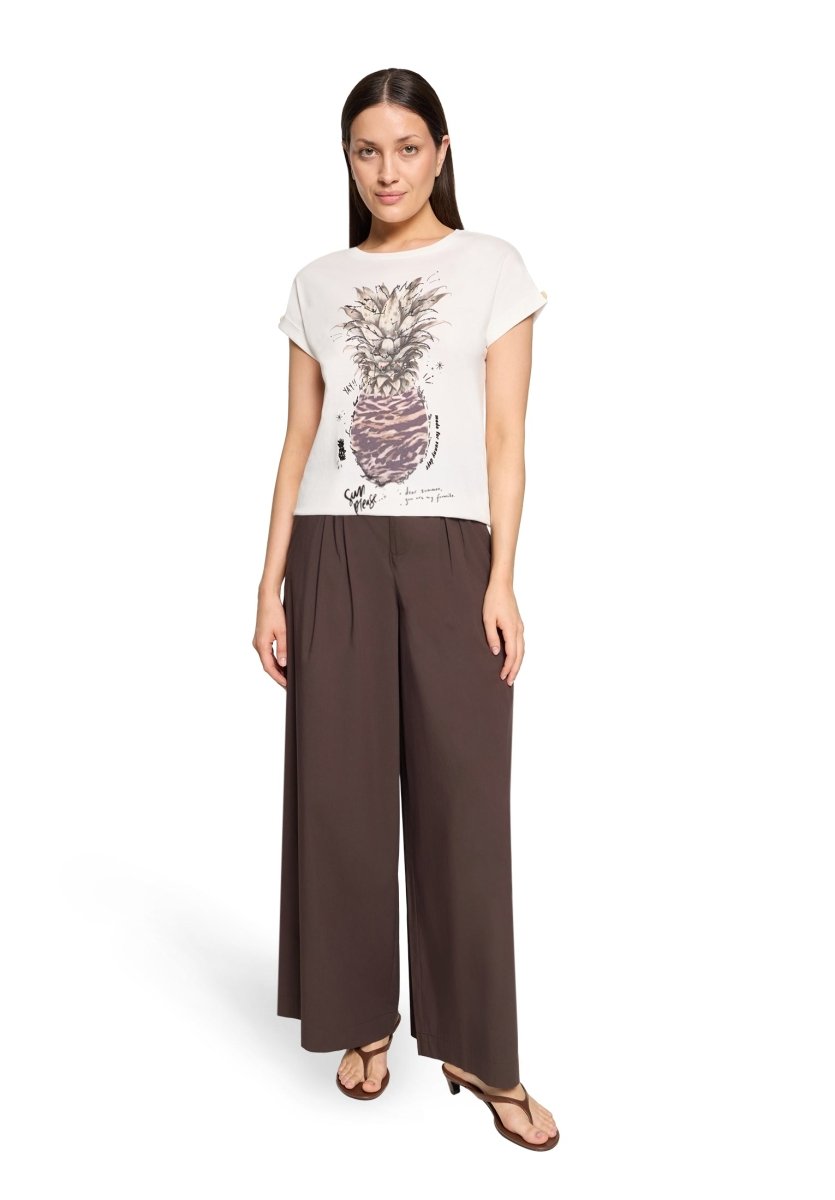 Cartoon Shirt Kurz 1/2 Arm in der Farbe Weiẞ