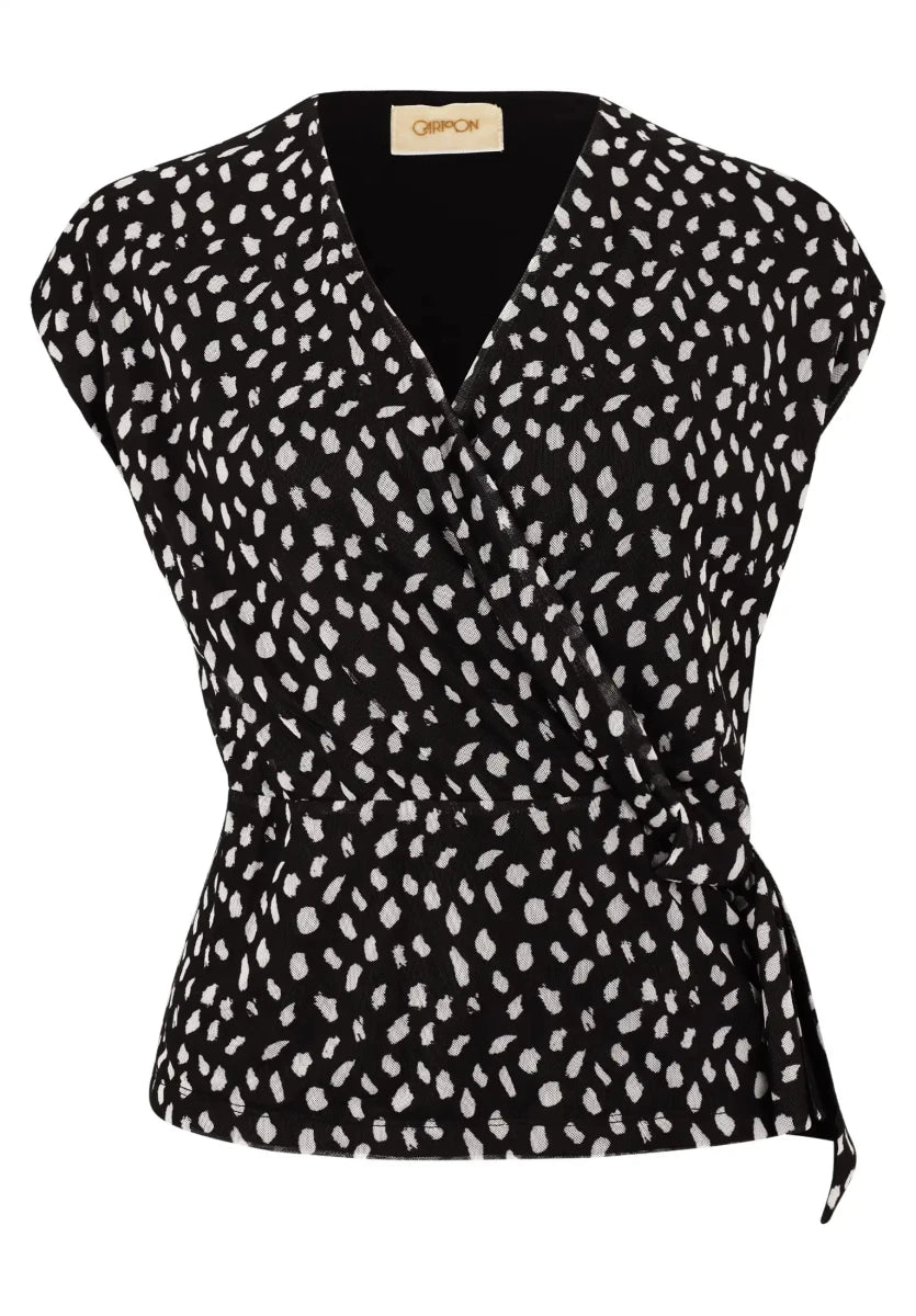 Cartoon Shirt Kurz in der Farbe Schwarz