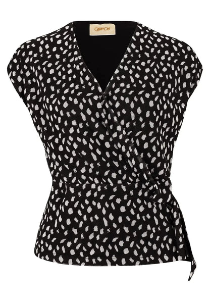 Cartoon Shirt Kurz in der Farbe Schwarz