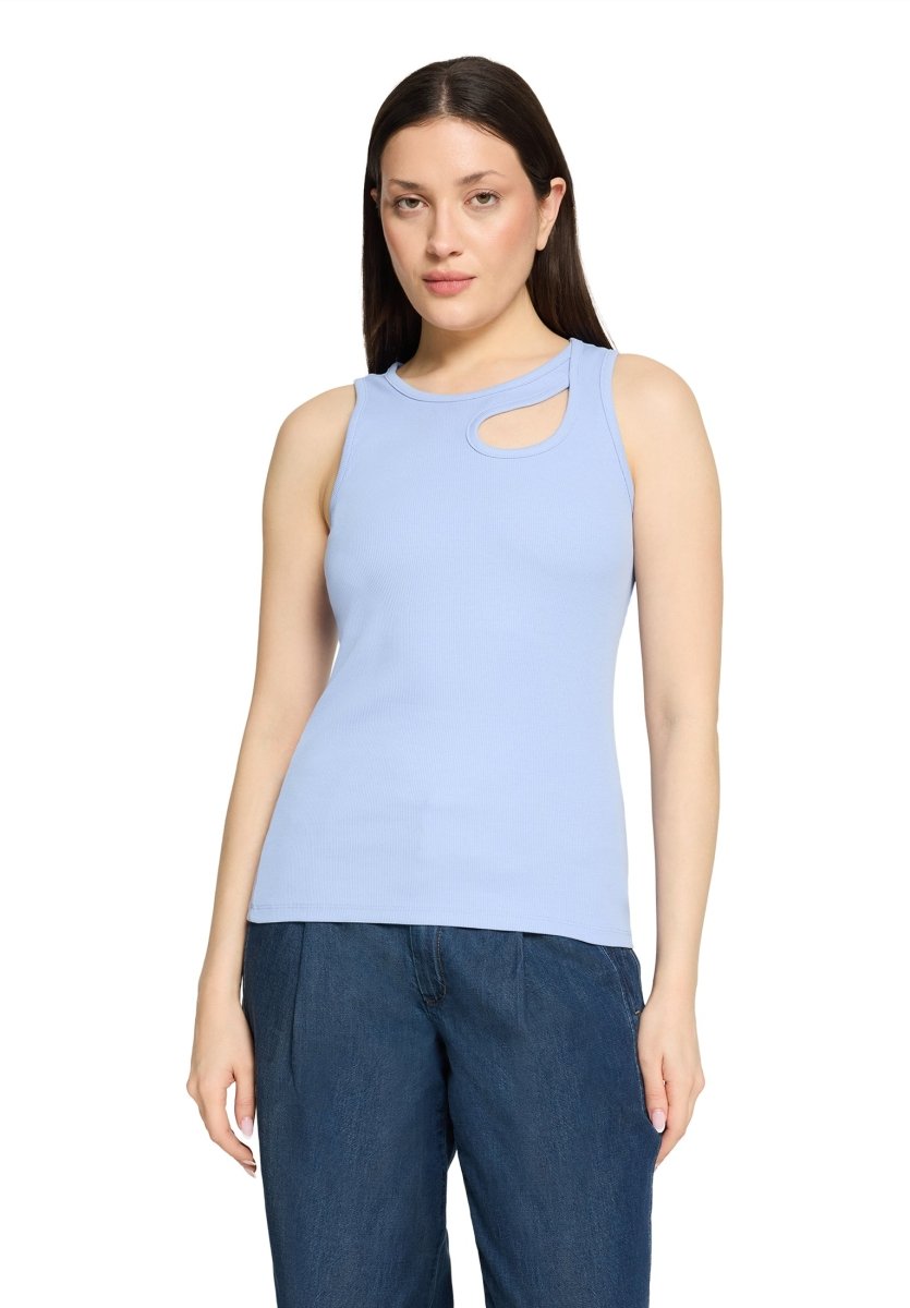 Cartoon Shirt Kurz ohne Arm in der Farbe Hellblau