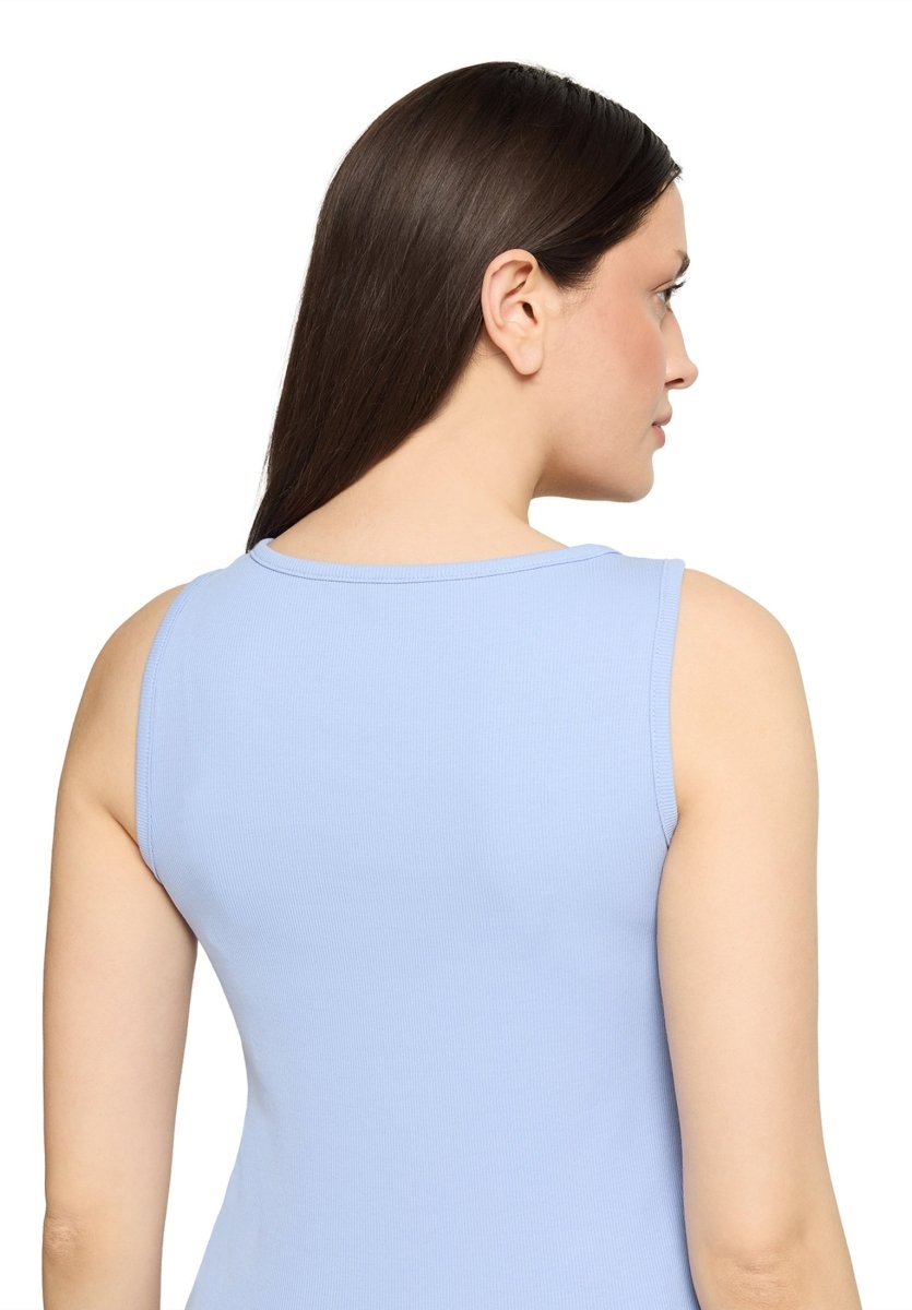 Cartoon Shirt Kurz ohne Arm in der Farbe Hellblau