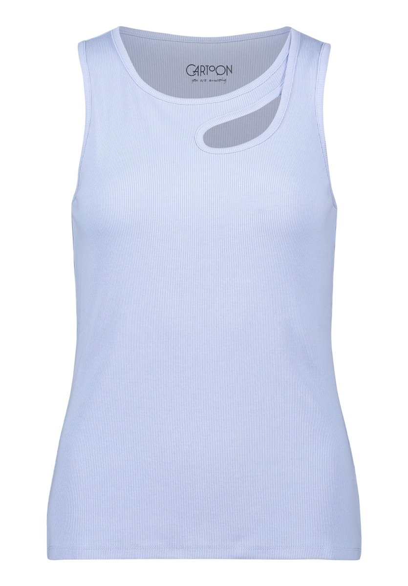 Cartoon Shirt Kurz ohne Arm in der Farbe Hellblau