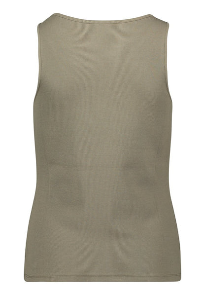 Cartoon Shirt Kurz ohne Arm in der Farbe Oliv