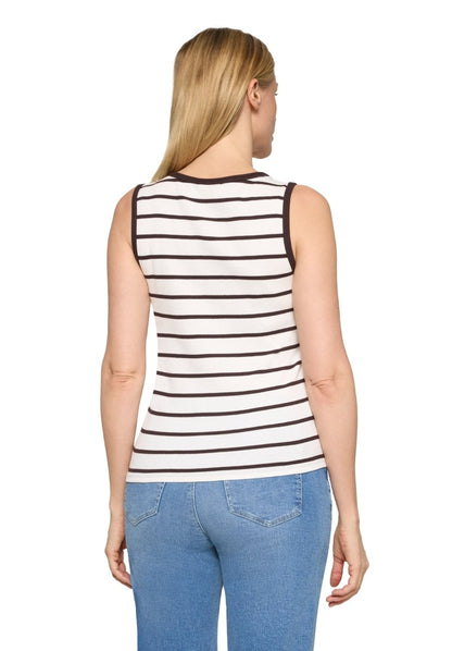 Cartoon Shirt Kurz ohne Arm in der Farbe White