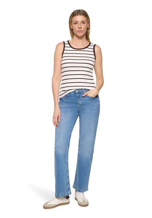 Cartoon Shirt Kurz ohne Arm in der Farbe White
