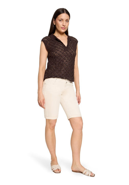 Cartoon Shorts Jeans in der Farbe Beige