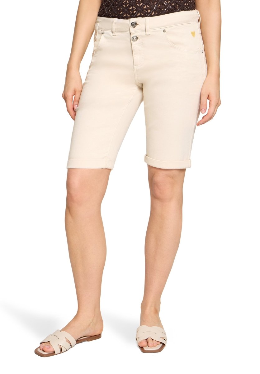Cartoon Shorts Jeans in der Farbe Beige