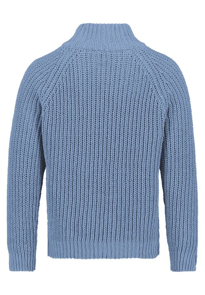Cartoon Strickpullover Flintgrau