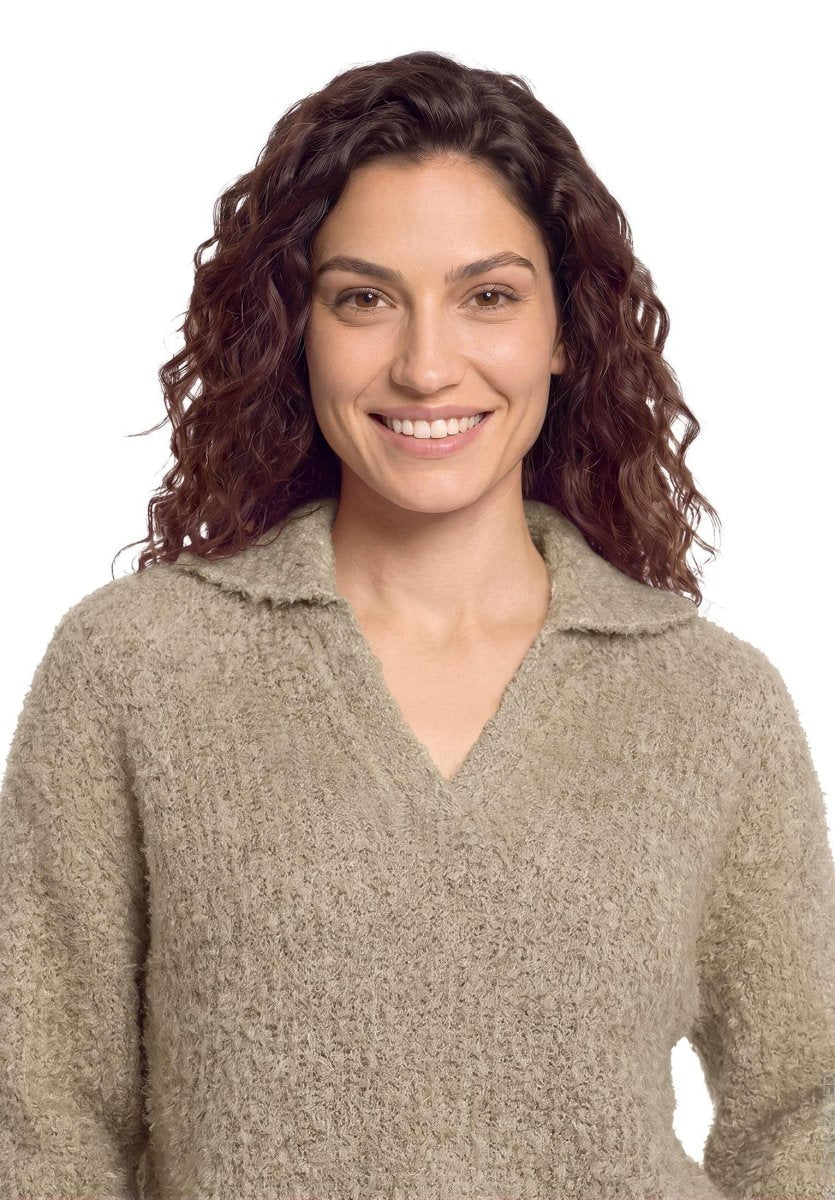 Cartoon Strickpullover Helles Mauve