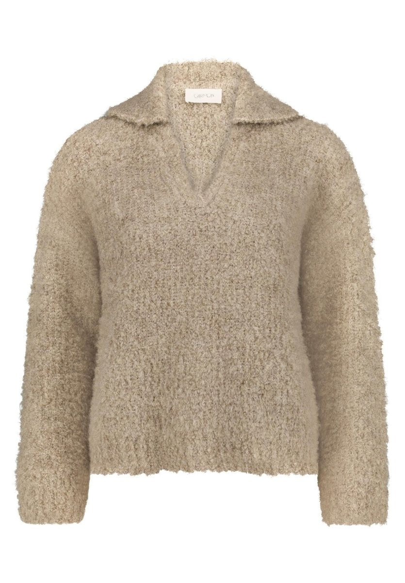 Cartoon Strickpullover Helles Mauve