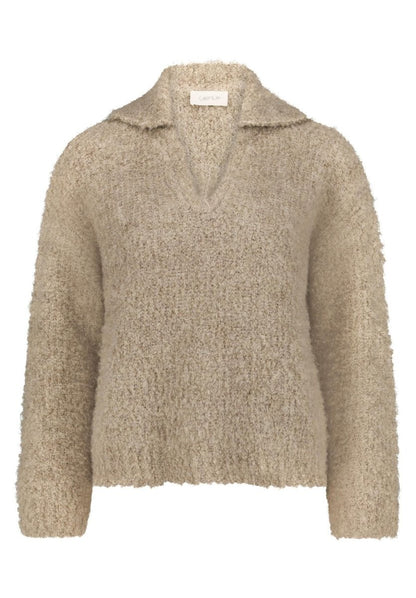 Cartoon Strickpullover Helles Mauve