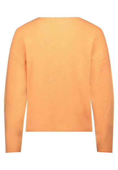Cartoon Strickpullover in der Farbe orange
