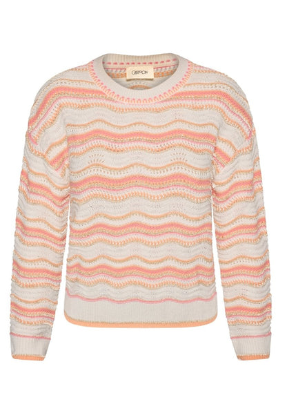 Cartoon Strickpullover Kurz 1/1 Arm