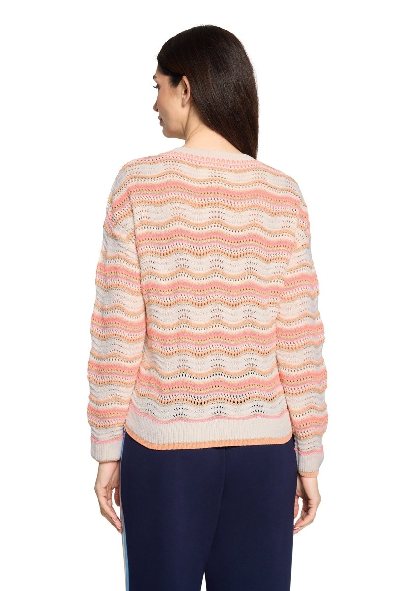 Cartoon Strickpullover Kurz 1/1 Arm