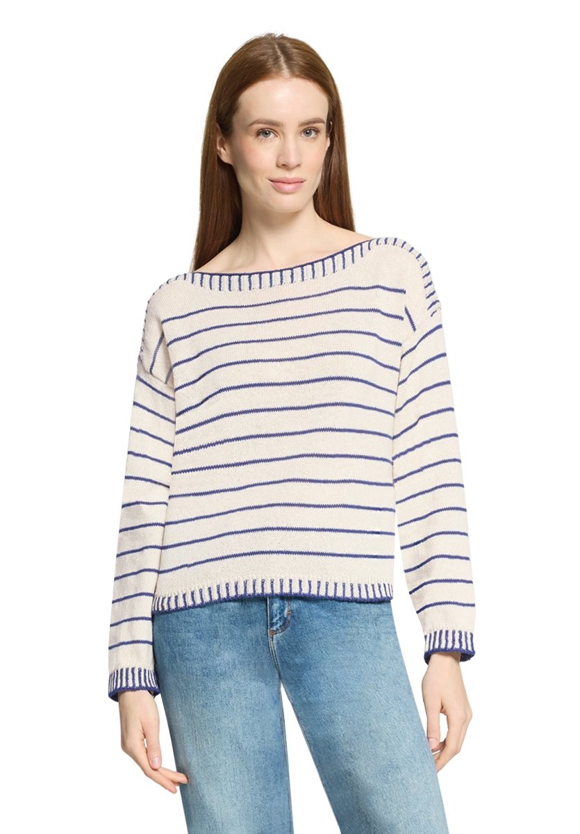 Cartoon Strickpullover Kurz 1/1 Arm in der Farbe Beige