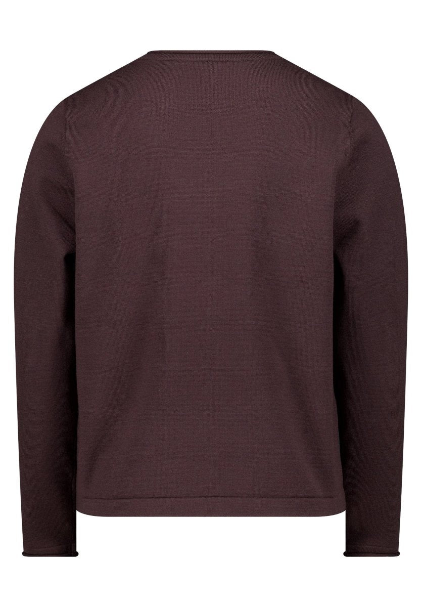 Cartoon Strickpullover Kurz 1/1 Arm Kaffeeschwarz