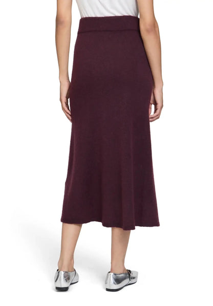 Cartoon Strickrock in der Farbe Dark Aubergine