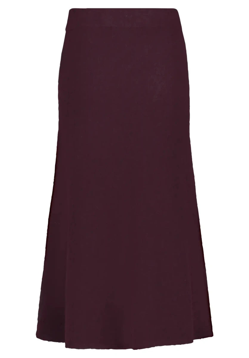 Cartoon Strickrock in der Farbe Dark Aubergine