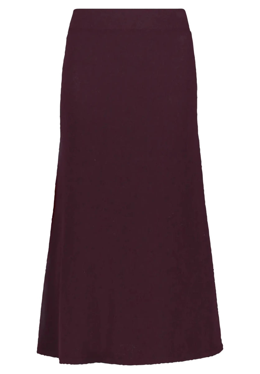 Cartoon Strickrock in der Farbe Dark Aubergine