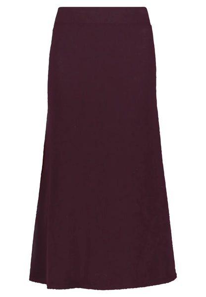 Cartoon Strickrock in der Farbe Dark Aubergine