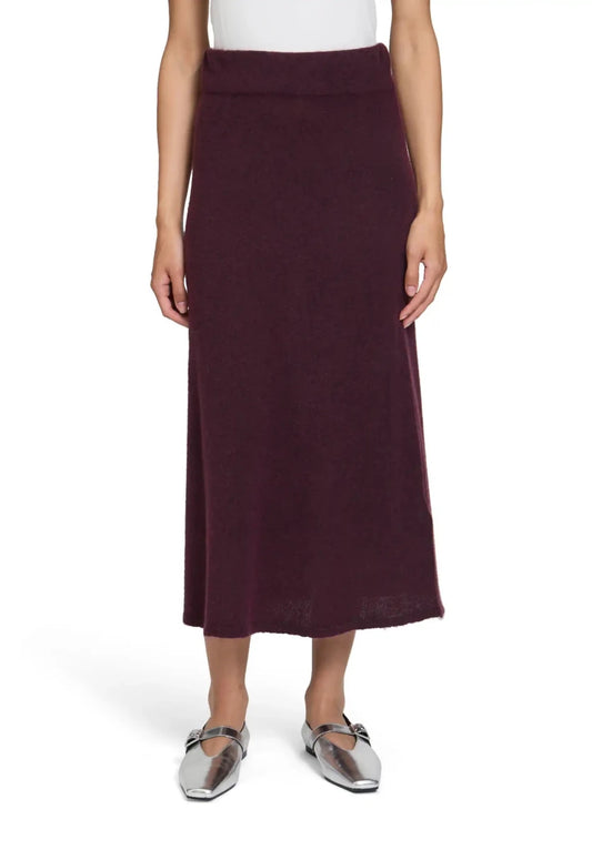 Cartoon Strickrock in der Farbe Dark Aubergine