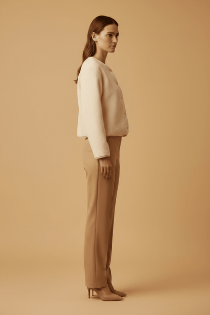 Cartoon Sweat Jacke Kurz 1/1 Arm White Swan