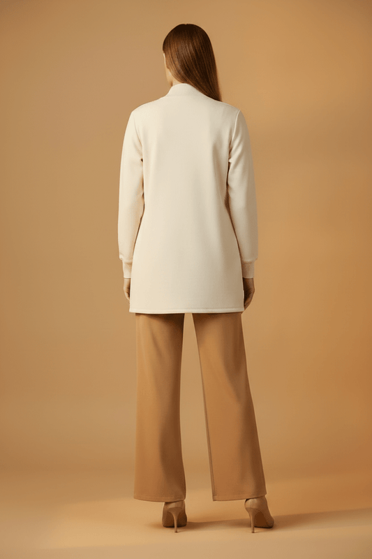 Cartoon Sweat Jacke Lang 1/1 Arm White Swan