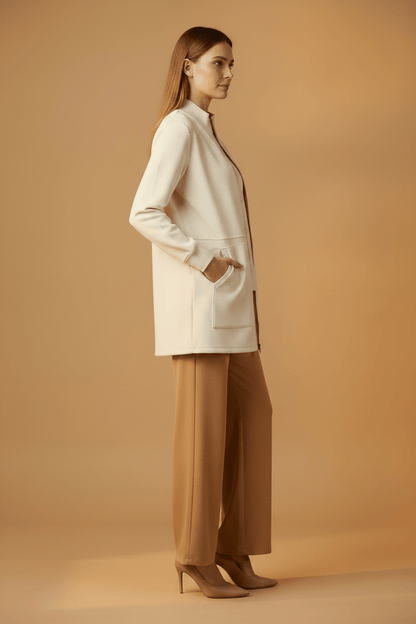 Cartoon Sweat Jacke Lang 1/1 Arm White Swan