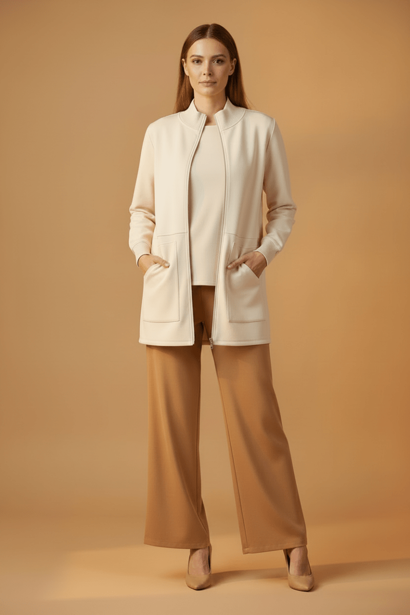 Cartoon Sweat Jacke Lang 1/1 Arm White Swan