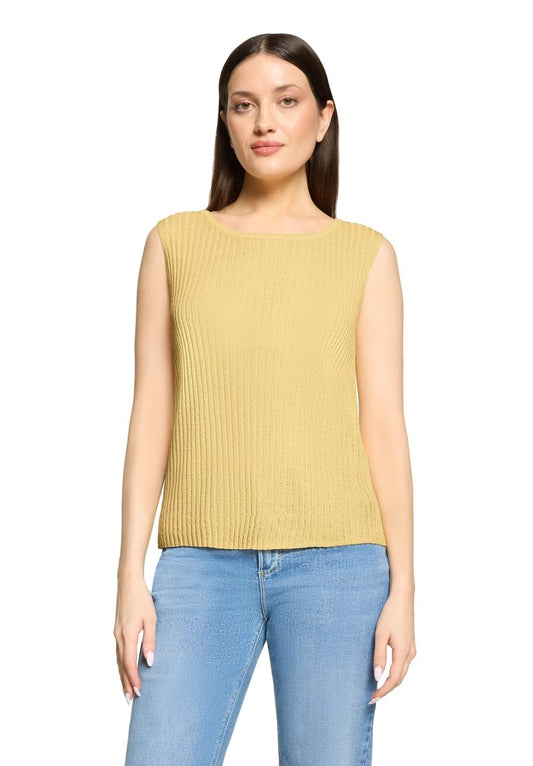 Cartoon Sweat Kurz ohne Arm in der Farbe Gelb