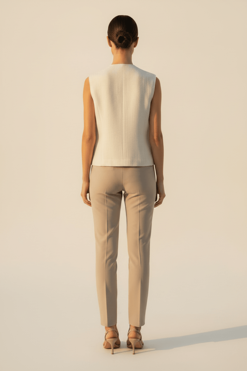 Cartoon Weste in der Farbe Beige
