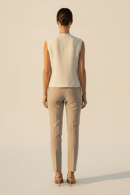 Cartoon Weste in der Farbe Beige