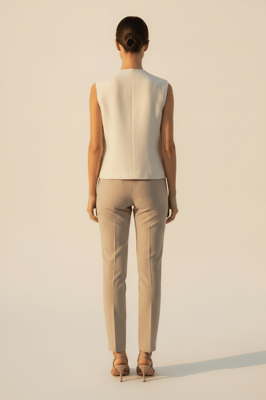 Cartoon Weste in der Farbe Beige
