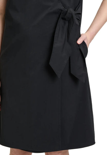 Cartoon Wickelkleid in der Farbe Schwarz